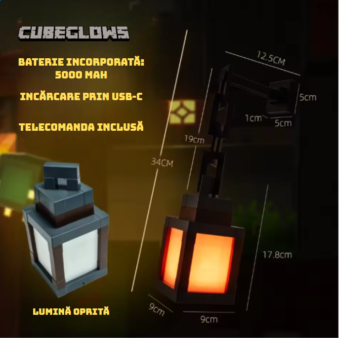 Lampă decorativă pixelată