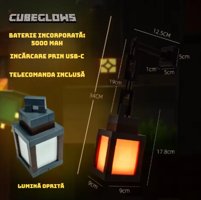 Lampă decorativă pixelată