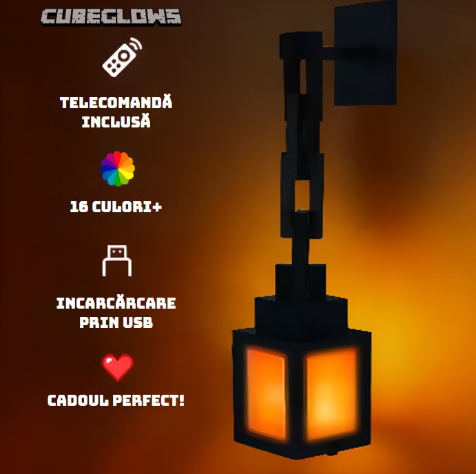 Lampă decorativă pixelată