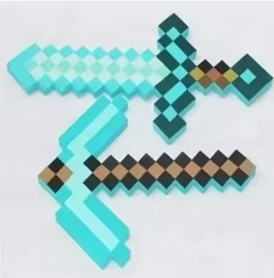 Diamond Pickaxe & Sword